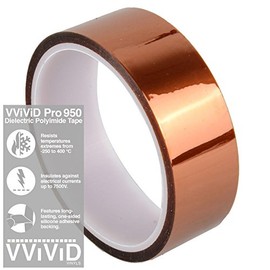 VViViD Pro 950 Polyimide Film Dielectric Tape for Insulation, Electronics, Soldering & 3D Printing (3" x 110ft)