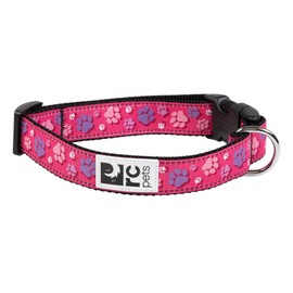 RC Pets Sporty, Fun, Functional Clip Collar-3/4 | Fresh Tracks Pink, Small