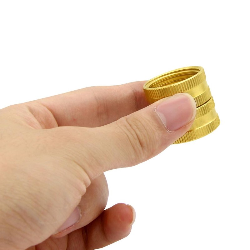 Hooshing 3/4" GHT Female to Female Garden Hose Connector Solid