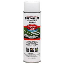 Rust-Oleum 206043 Industrial Choice AF1600 Athletic Field Inverted Striping Paint, 17 oz, White