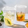 Dealusy 100 Pack - 16 oz Clear Plastic Cups with