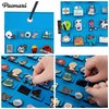 PACMAXI Hanging Brooch Pin Organizer, Display Pins Storage Case, Brooch