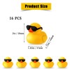 LUTER Rubber Ducks, Pack of 16 Bath Eenten Toy Sunglasses