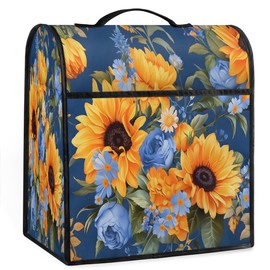 Tangopi Sunflower Stand Mixer Cover Dust Cover for Stand Mixer with Pockets Waterproof Small Appliance Covers Foldable Kitchen Mixers Accessories for Home