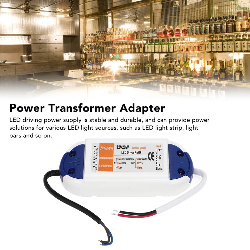 LED Power Supply 0.62A AC90‑240V to DC12V LED Power Transformer