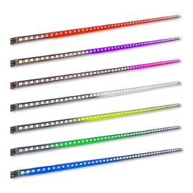 Stark Industries 48 RGB Knight Rider Scanner DRL Multi Color Flash Car Strobe 7 Color Universal Light Kit Strip 22 Inch