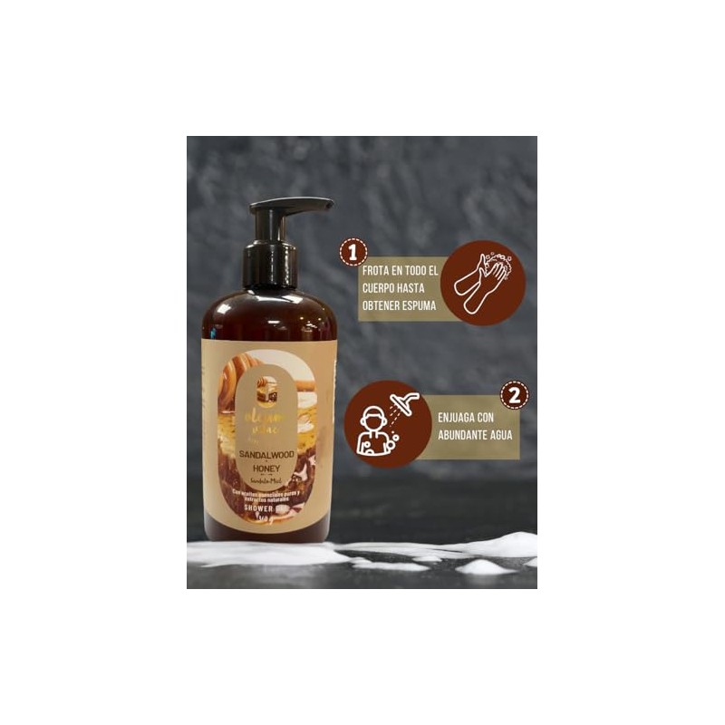 OLEUM VITAE Shower Gel. Gel de Ducha Sándalo Miel 360grs