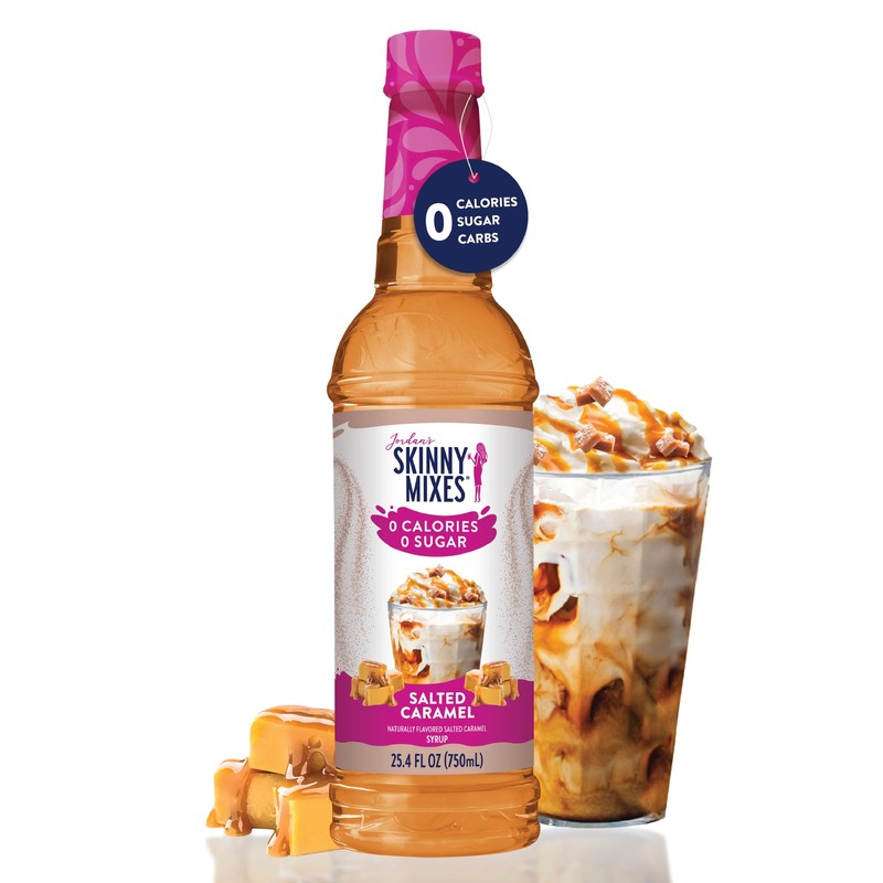 Jordan's Skinny Syrups Sugar Free Coffee Syrup, Salted Caramel Flavor