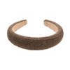 axy Knitted Fabric Headband with Fine Metallic Threads - Padded