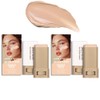 2PCS 3-in-1combining Foundation Stick Beauty Balm Serum Boosted Skin Tint,Solid