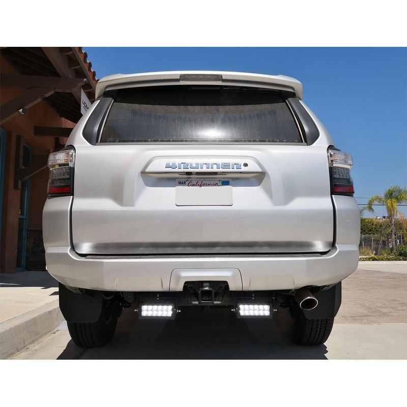 iJDMTOY Rear Bumper Mount Searchlight Reverse LED Light Bars Compatible