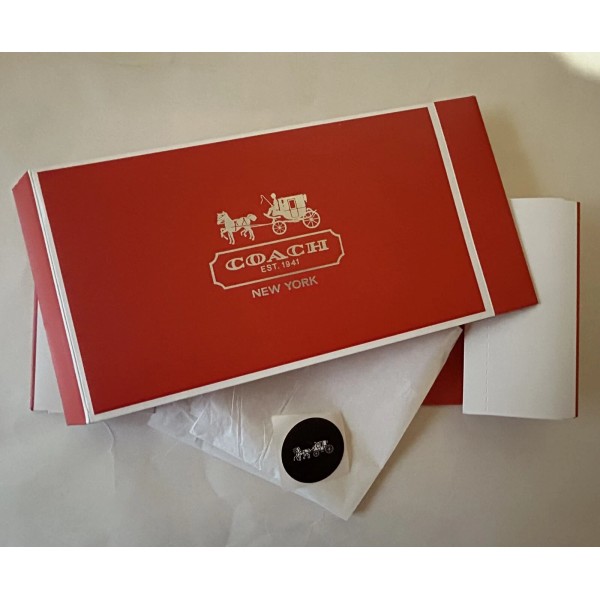 Coach New COACH Gift Box Sticker & Tissue Set Small
