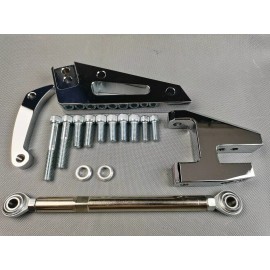 espeedpro21 FOR SBC SMALL BLOCK CHEVY SHORT WATER PUMP SWP ALUMINUM ALTERNATOR BRACKET KIT