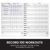 Ultimate Gym Workout Log Book, 100 Page - XL A5