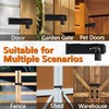 BOODVON Door Lock Hasp Latch, Iron Safety Packlock Clasp Hasp