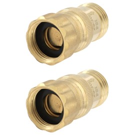 Heavy Duty 25 psi Water Pressure Regulator 3/4 inch Hose Thread Drip Irrigation System Pressure Reducer, Lead-Free Brass (With Regular O-Ring, 2, Count)