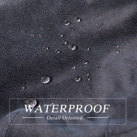 TOP-EX Men's Faux Leather Waterproof Flat Cap with Peaked Visor - Stylish Navy Newsboy Baker Boy Hat for Golf, Fishing, Shooting, Walking, and Hunting - Gatsby Duckbill Cap, Sizes M/L