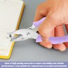Gaaines 6mm Single Hole Punch, Purple, Plastic, Compact & Portable,