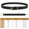 VONMELLI 3 Pack Women's Leather Belts for Jeans Pants Fashion