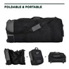 Travelers Club 32" Expandable Rolling Travel Duffel Bag, Black