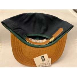 Phi Sigma Sigma ROYAL Distressed Green/Bronze Hat, Flat Brim, VINTAGE, 80's, NOS