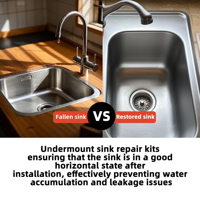 4 PCS Undermount Sink Brackets, Undermount Sink Repair Kits, Sink