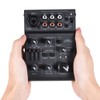 AGE03 5-Channel Mini Mic-Line Mixing Console Mixer with USB Audio
