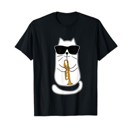 Trumpet Cat Funny Trumpet Player T-Shirt