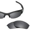 Revant Replacement Lenses Compatible With Oakley Flak Jacket, Polarized, Black