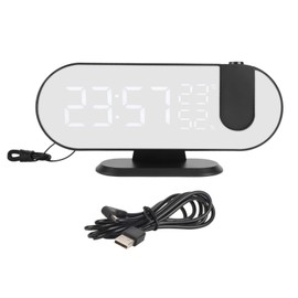 Projection Alarm Clock LED Digital Photosensitive Electronic Clock with 180 Degree Projector