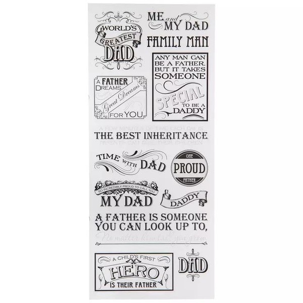Stickabilities World's Greatest Dad Stickers for Journaling, Scrapbooking, Cardmaking, Arts