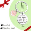 ZNOSVEI Dog Trainer Thank You Keychain Dog Coaching Gift Dog