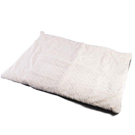 vitazoo Dog Mat - 27.5 x 39.3 in Fluffy Padded Dog Blanket w/Insulation - Non Slip Kennel Mats for Sleeping - Machine Washable Bed for Dogs - White