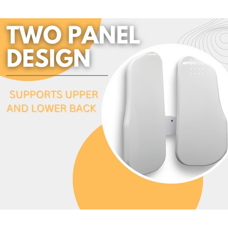 Fix Position Toilet Back Support — 2-Panel Backrest Toilet Assistance
