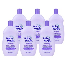 Baby Magic Calming Lotion | Helps Comfort and Relax Before Bedtime | Lavender & Chamomile | 16.5 fl oz. (6 Pack)