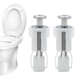 Toilet Seat Screws | Heavy Duty Fastener Set - Heavy-Duty Fastener for Bathroom Floor Mount Toilet Seat Installation