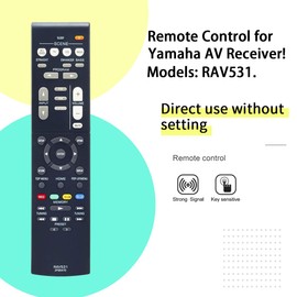 Replacement Remote Control RAV531 ZP35470 for Yamaha YHT-3920BL YHT-3920UBL YHT-4920BL YHT-4920UBL RX-V379 RX-V383 HTR-3071 HTR-4071 RX-V483 RX-V381 HTR-3069 HTR-3068 RX-V479 AV Receiver
