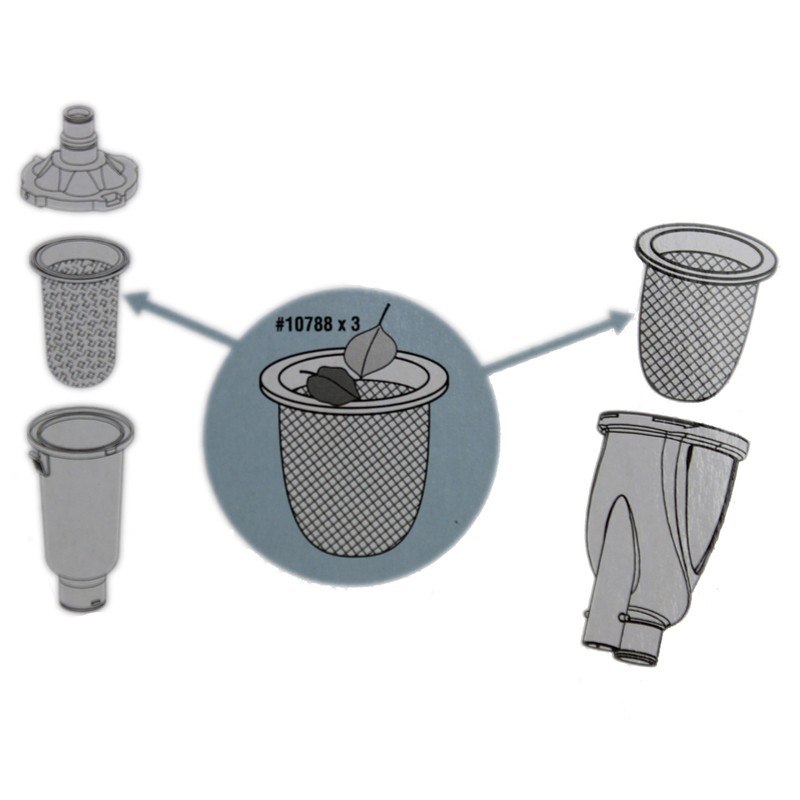 Intex 25005 Vacuum Debris Bag Replacement Part w/Ring for 28003