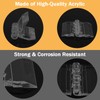 Bivethoi 12pcs Clear Acrylic Tiny Plastic Cabinet Hinge, Mini Folding