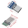 RUNCCI-YUN Micro USB C Male Socket Soldering, 24 Pins USB
