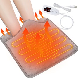 AMOVO Electric Foot Warmer, Heating Equipment, Electric Cushion, Foot Warmer, Energy Saving, Breathable, Odor Resistant, Lightweight, Durable 6 Temperature Adjustment, 4 Timer Settings, Electric Hot