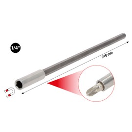 KS Tools 159.1174 1/4 Inch Bit Holder, 210 mm