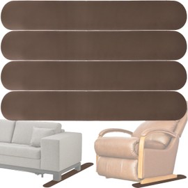 4 Pack Anti-Slip Furniture Rail Pads,Non Skid Furniture Pads for Recliners, Furniture Gripper Pad, Furniture Pads for Protecting Hardwood Floor Tile Floor,for Recliners,Sofa,couches (30.7inch-Coffee)