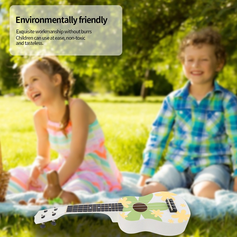 Ukulele Hawaiian 4‑String Guitar for Beginners Kid Adult Student Instrument