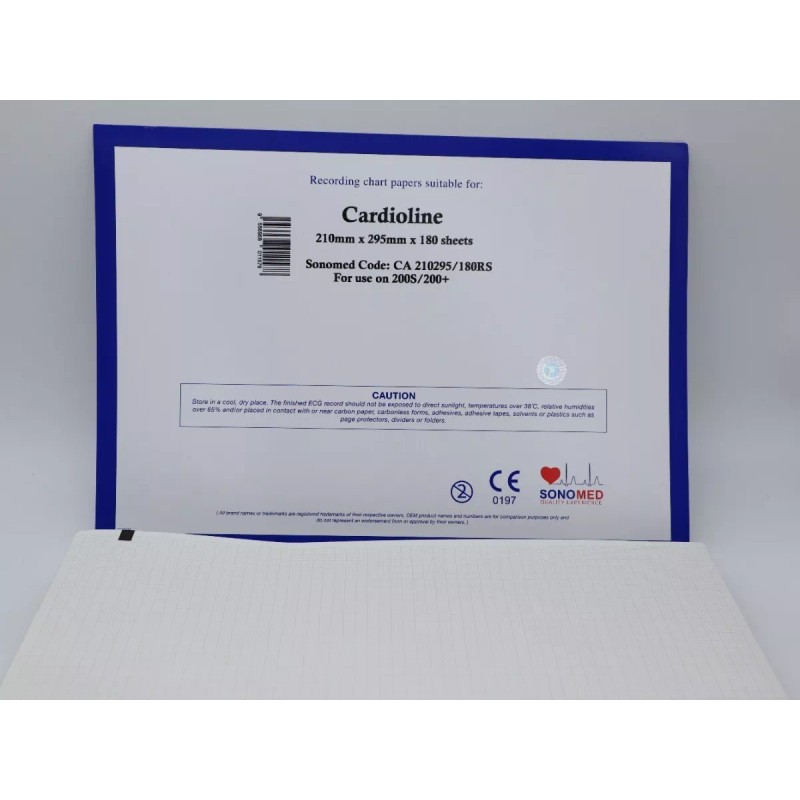Sonomed Papel Térmico Ecg 210mm X 295mm X 180h En