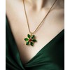 Confede Anastasia Necklace-Lost Princess Inspired Together In Paris Emerald Stone