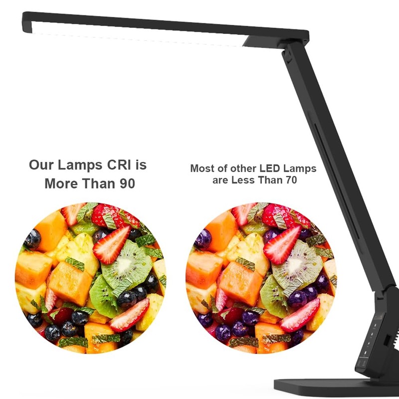 MAGIC LEAVES Desk Lamp, LED Dimmable Reading Light with Adjustable
