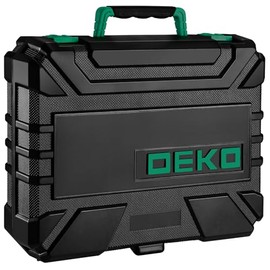 Tool Kit: 8V Cordless Drill, Home Toolbox with storage case, Hand Tool set for Home Repairs 126 Piece, Green