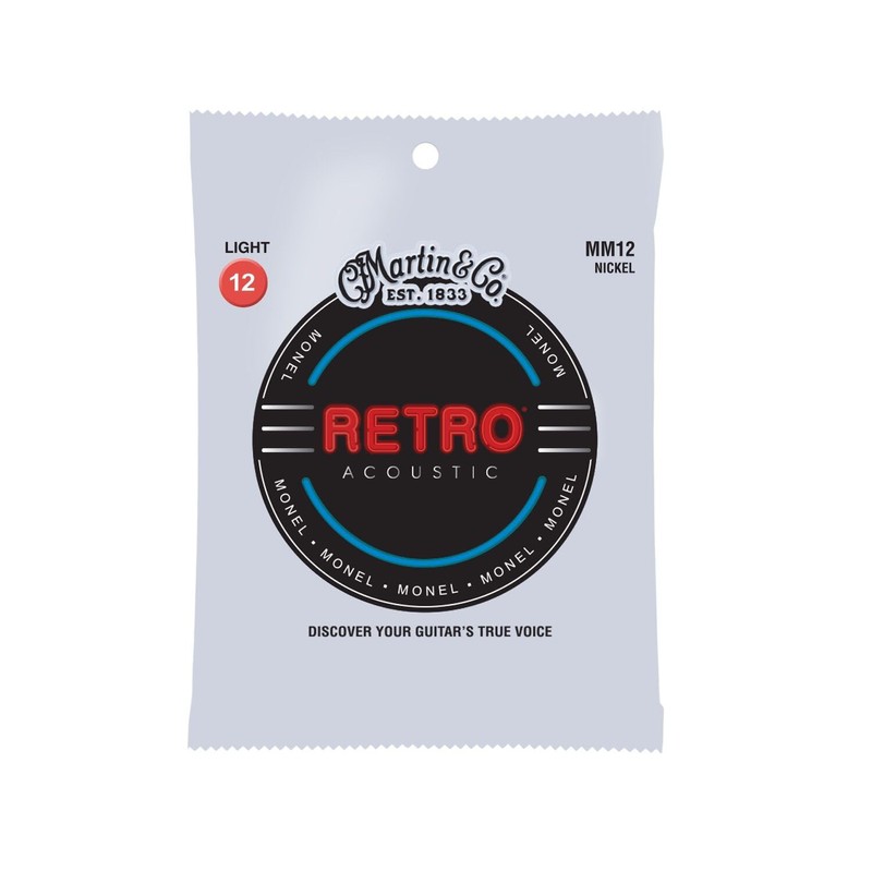 Martin Cuerdas de guitarra acústica retro de 12 cuerdas, extra