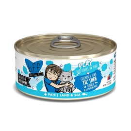 B.F.F. Play - Best Feline Friend Pate Lovers aw Yeah! Grain-Free Natural Wet Cat Food Cans, Land & Sea Pate Recipes